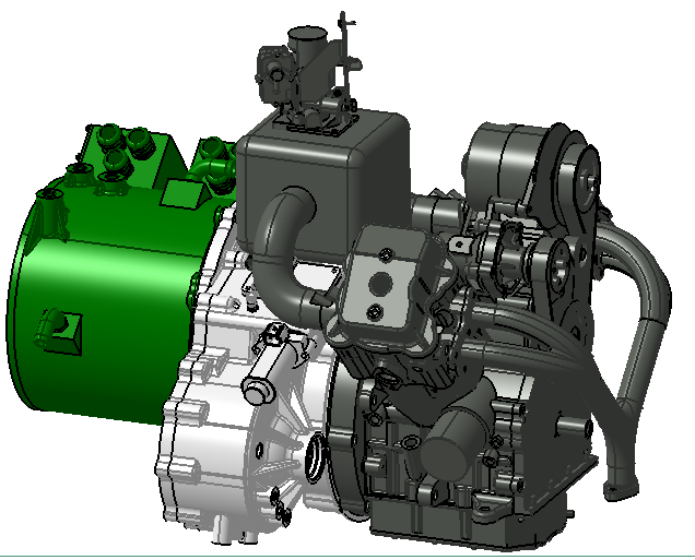 FF Extended Range EV Power Drive System (Dual Motors P1/P3)