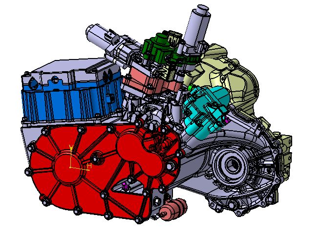 FF P275 Hybrid Vehicle Electromechanical Coupling Transmission System