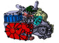 FF P275 Hybrid Vehicle Electromechanical Coupling Transmission System