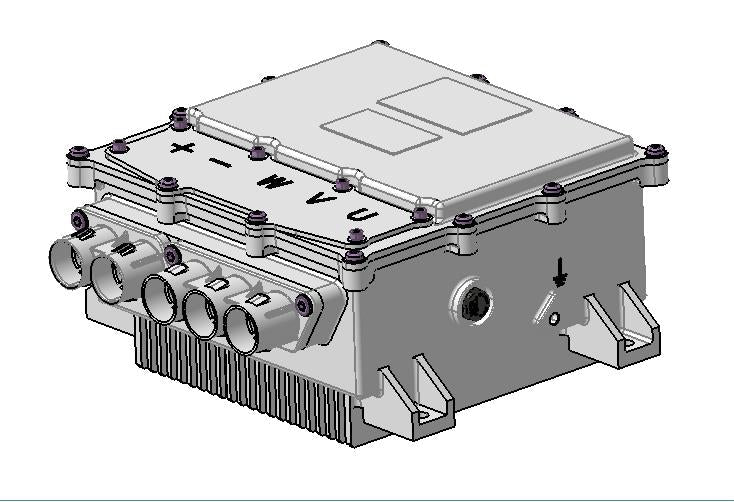 72V-3.2KW  PMS Motor Gear Box Power Unit