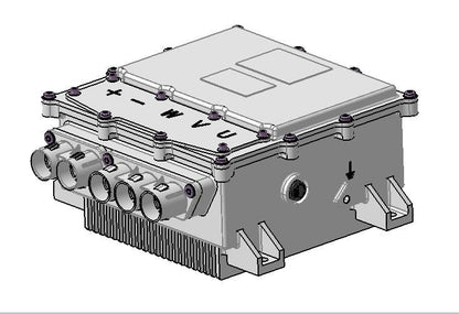 72V-3.2KW  PMS Motor Gear Box Power Unit