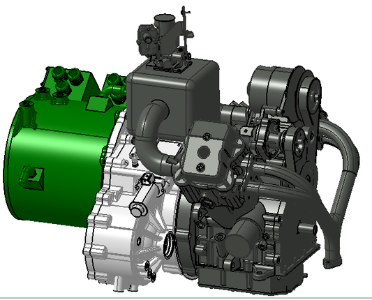 FF Extended Range EV Power Drive System (Dual Motors P1/P3)