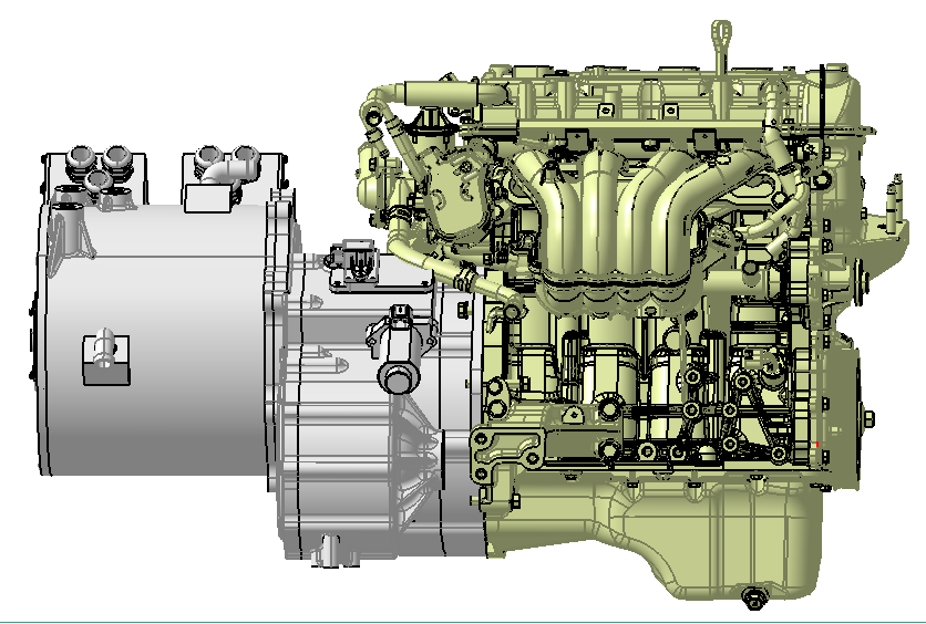 FF Extended Range EV (P1+P3) Drive System